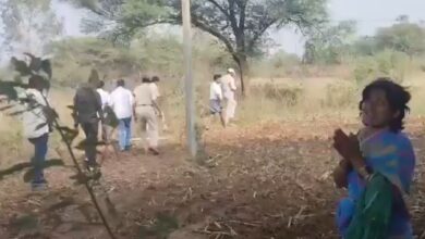 Woman pleads with officials surveying land for Fourth City in Hyderabad