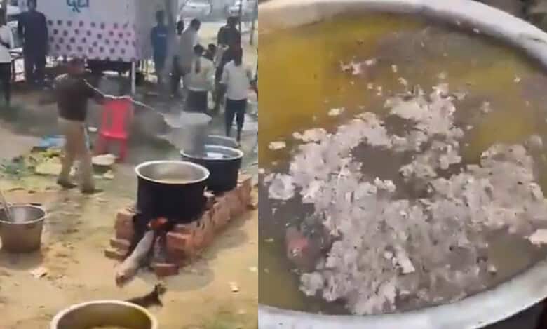 Police officer suspended for mixing ash in Maha Kumbh feast