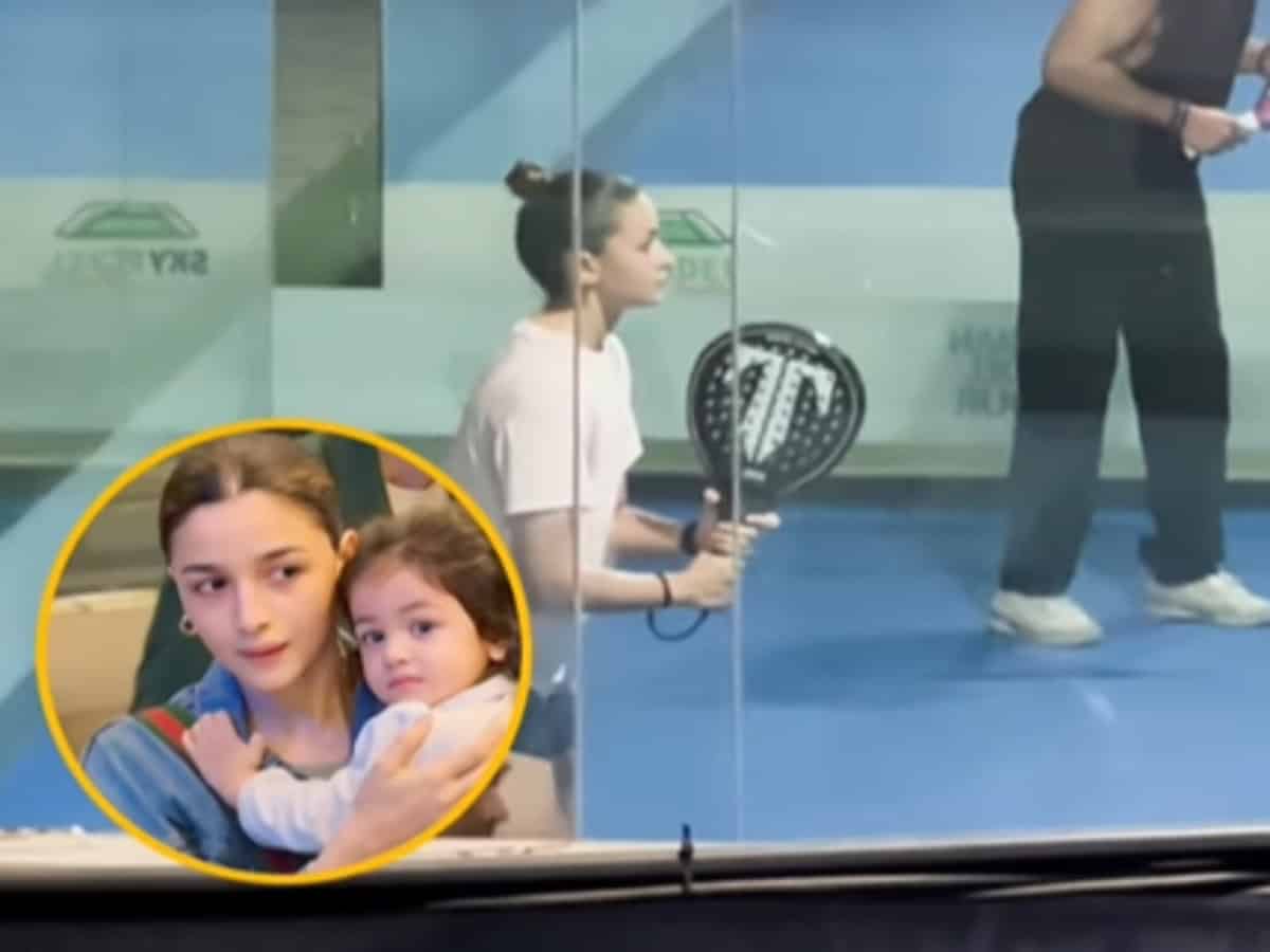 Alia Bhatt plays pickleball as she balances motherhood and work