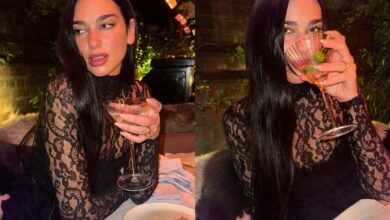 Dua Lipa flaunts engagement ring as she runs errands in London