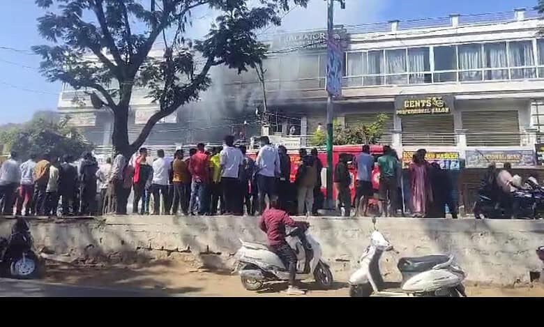 Major fire breaks out on Hyderabad's Falaknuma road