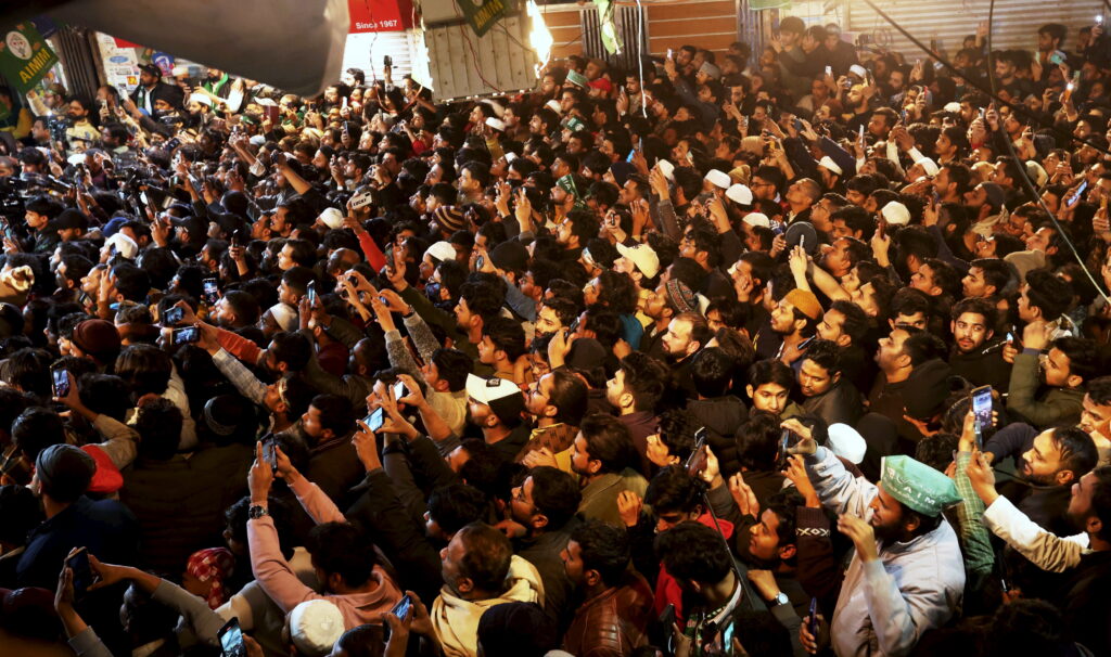 Asaduddin Owaisi campaigns for Delhi Assembly polls