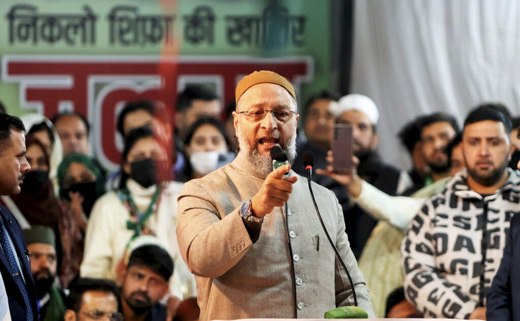 Asaduddin Owaisi campaigns for Delhi Assembly polls