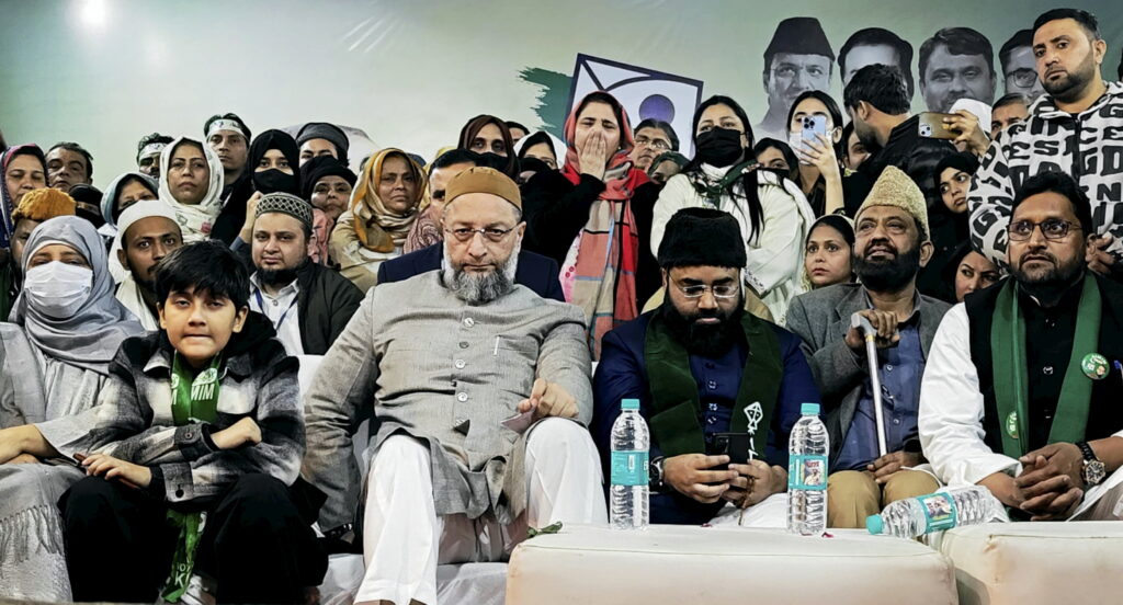Asaduddin Owaisi campaigns for Delhi Assembly polls