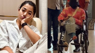 Rashmika Mandanna unwell, spotted in wheelchair at Hyd airport