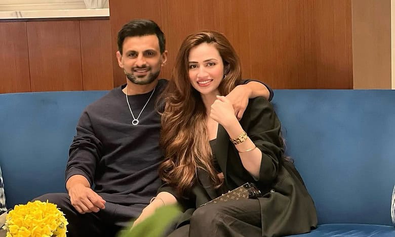 Sana Javed, Shoaib Malik toast to one year of marriage in Qatar