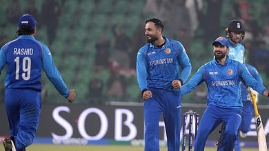 ICC Champions Trophy cricket match between Afghanistan and England