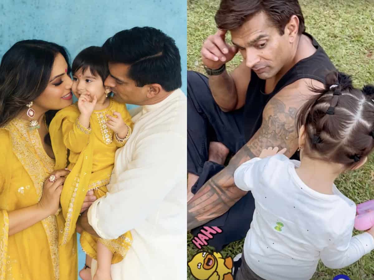 Bipasha Basu gives a sneak peek into hubby Karan Singh Grover's playtime with Devi
