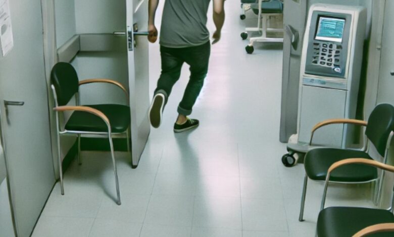 CCTV captures man stealing doctor’s shoes at Hospital in Hyderabad