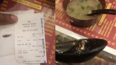 Cockroach found floating in mutton soup at restaurants in Hyderabad