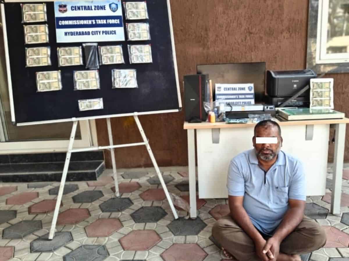 Counterfeit currency maker arrested in Hyderabad