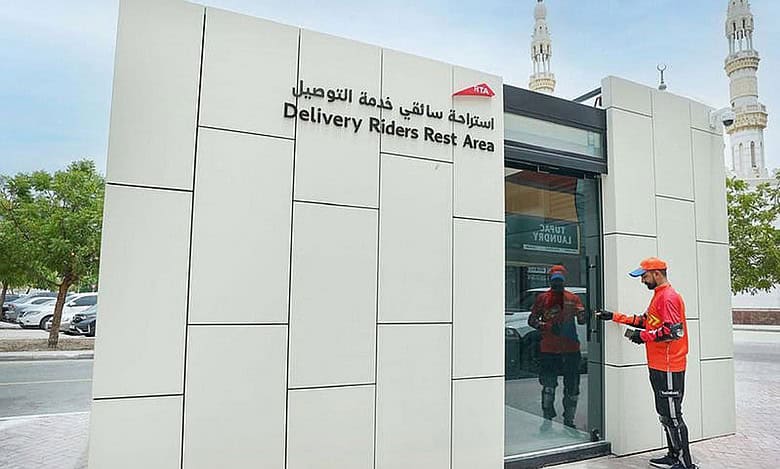Dubai builds 40 air-conditioned rest areas for delivery riders