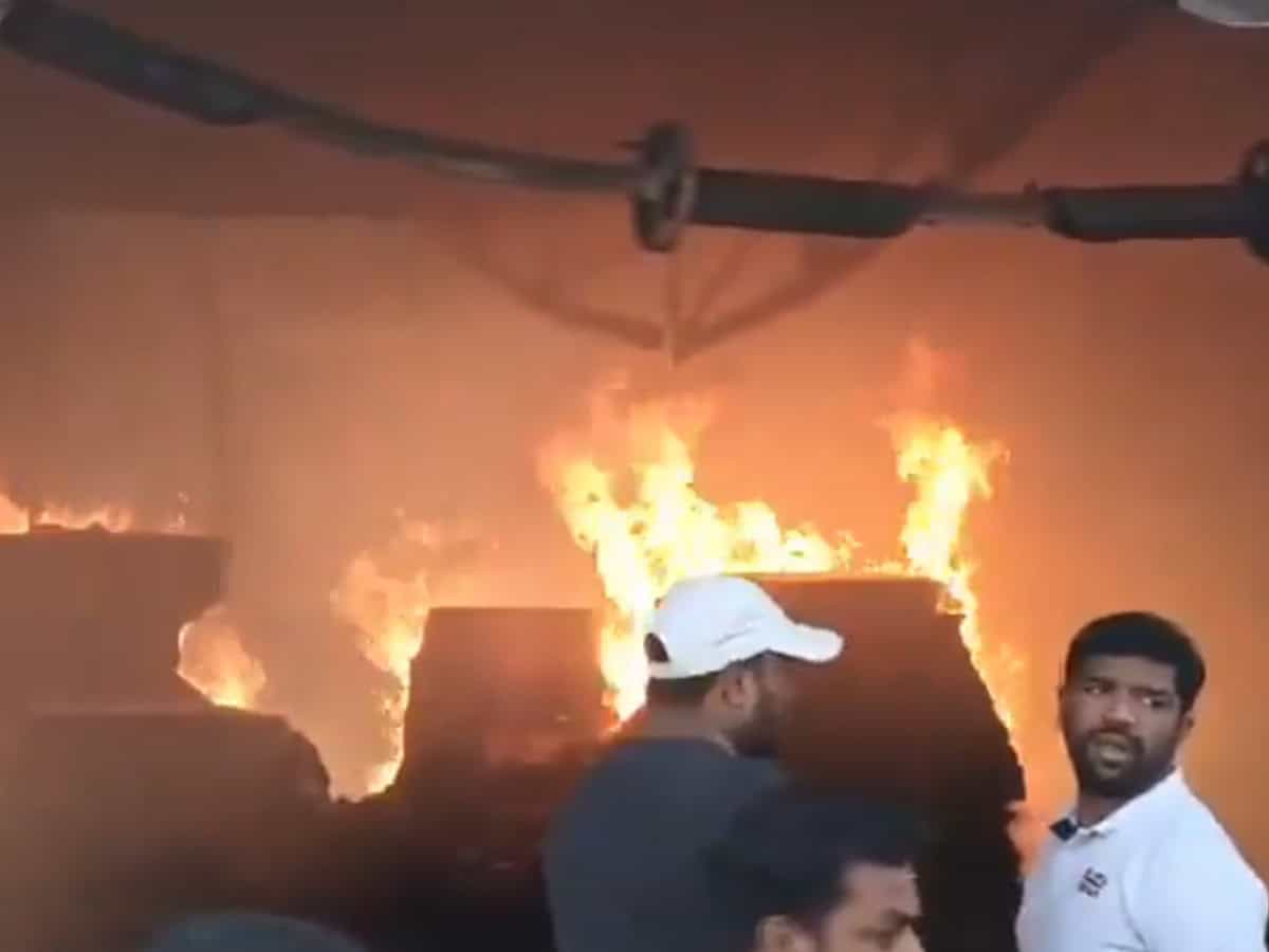 Fire at retail store in Hyderabad's Shilparamam, second in 24hrs