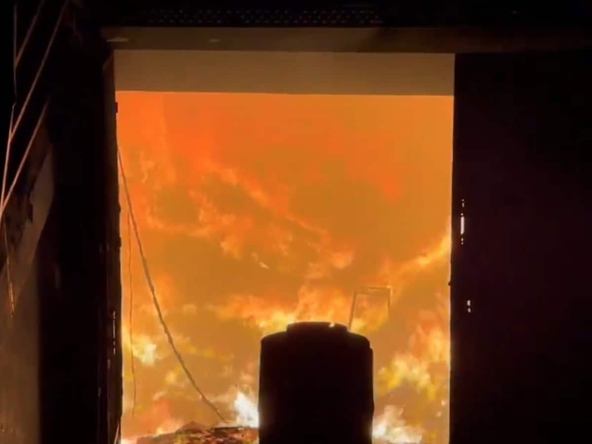Fire erupts at residential building near Hyderabad's Kishan Bagh