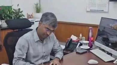 GHCM commissioner takes petitions from people at GHMC Prajavani on Monday, Febriary 3.