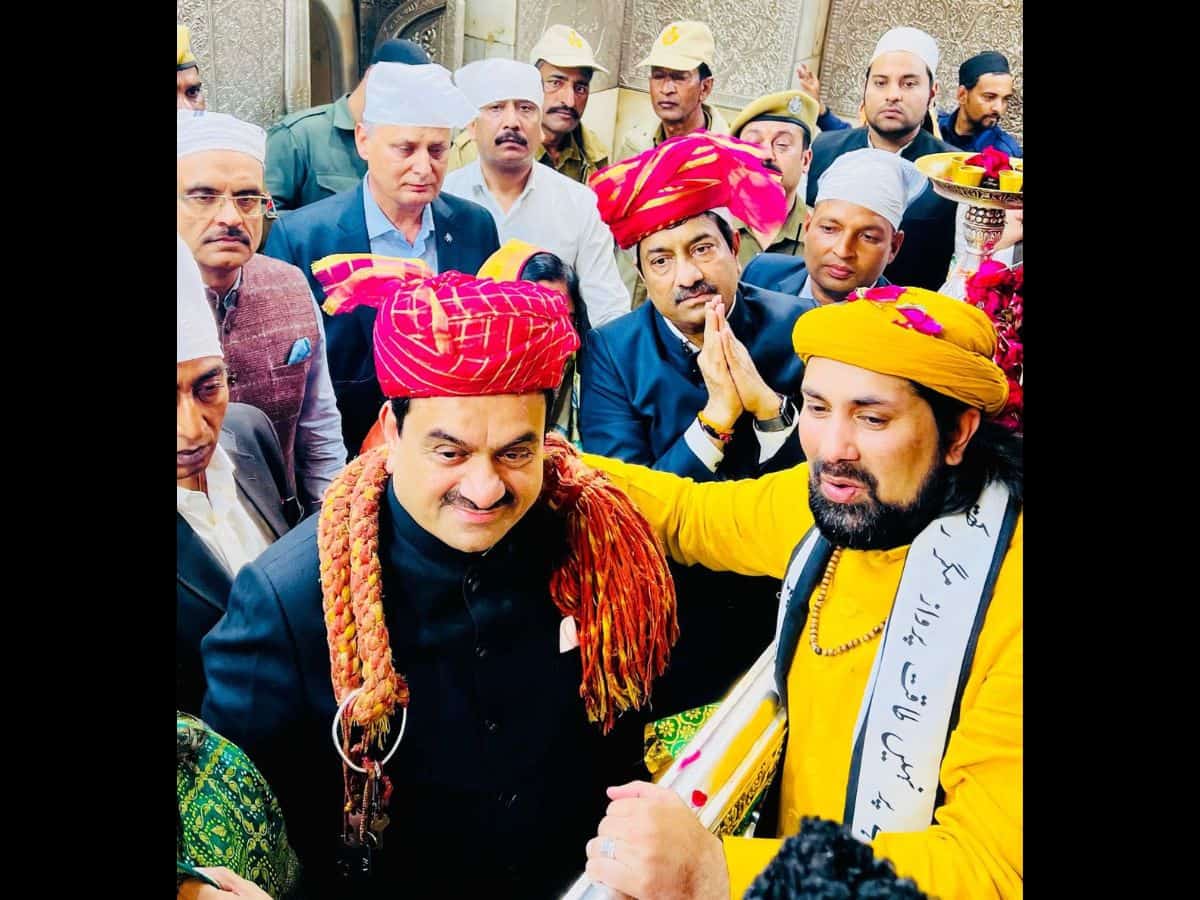 Indian billionaire Gautam Adani visits Ajmer Sharif Dargah