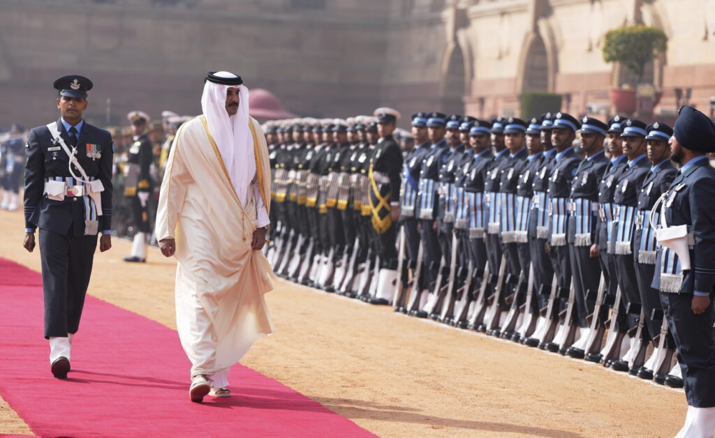 Amir of Qatar at Rashtrapati Bhavan