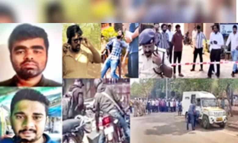 Karnataka Police have released the images of the two bike-borne robbers who shot dead an ATM cash van guard in Bidar shot dead a travel agent in Hyderabad's Afzalgunj