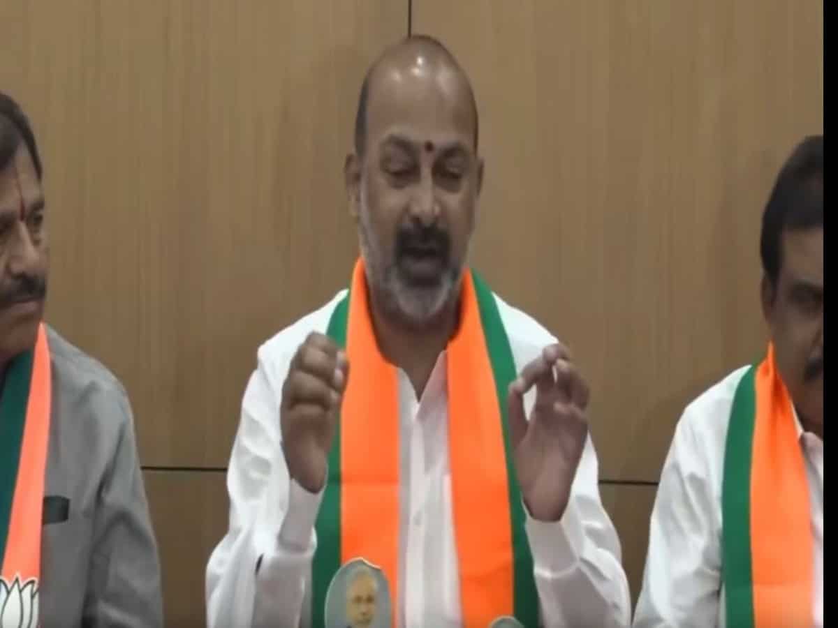 Phone tapping case: Telangana govt is sheilding BRS, claims Bandi Sanjay