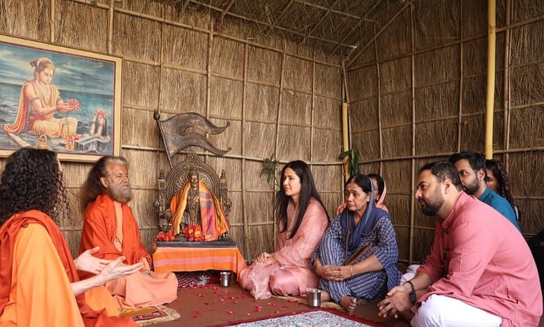 Katrina Kaif, mother-in-law Veena Kaushal visit Maha Kumbh in Prayagraj