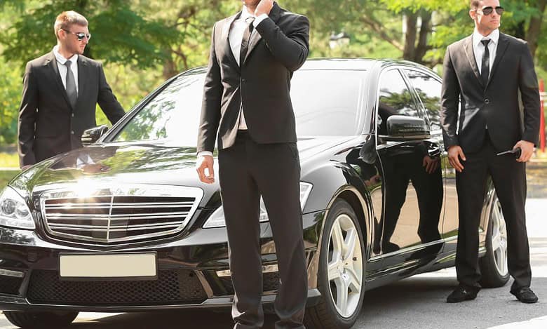 New app lets you hire bodyguards and a luxury motorcade on demand!