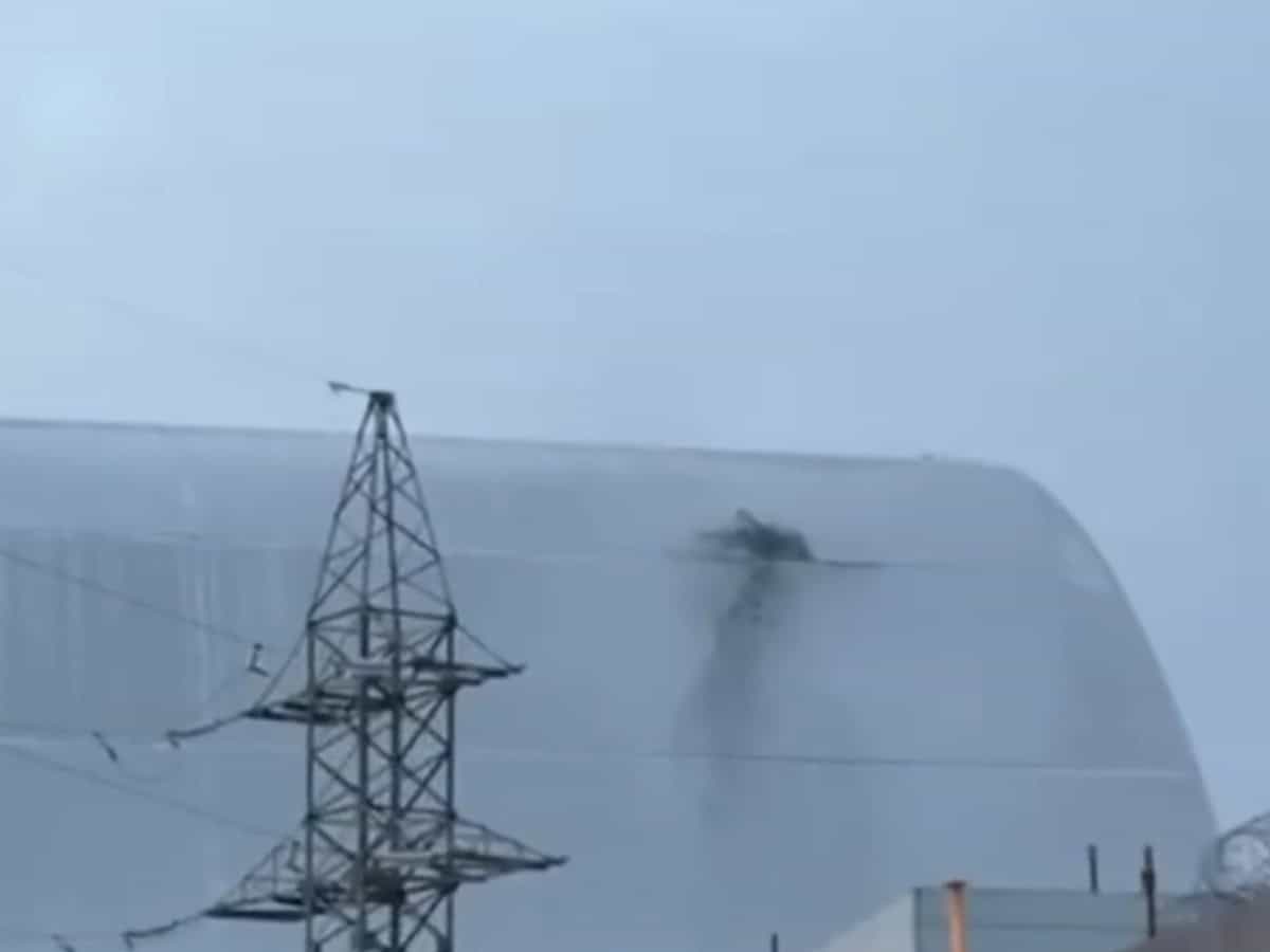 'Russian drone' strikes Chernobyl Nuclear disaster zone