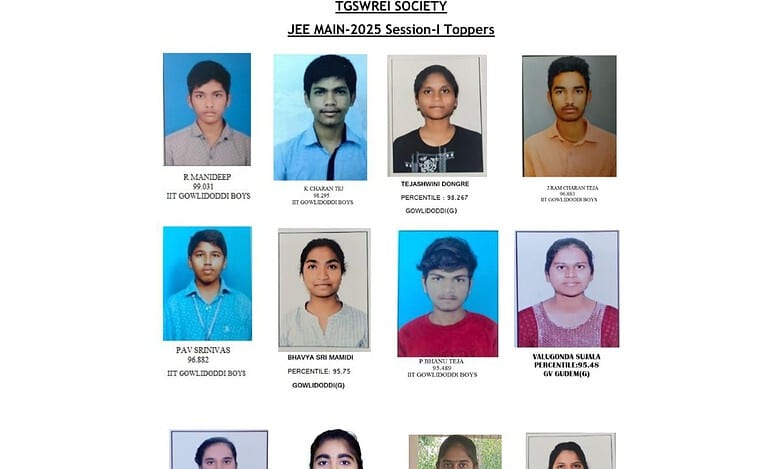 TGSWREIS students shine bright in JEE Mains entrance exams