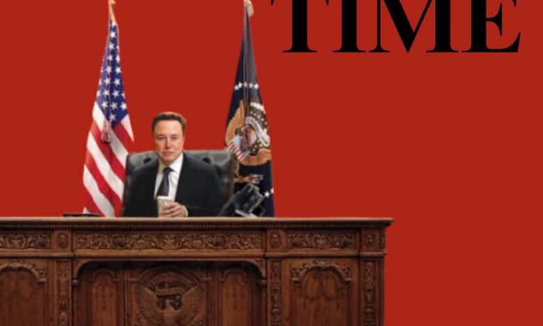 Time Magazine shows Elon Musk in presidential chair, Donald Trump reacts