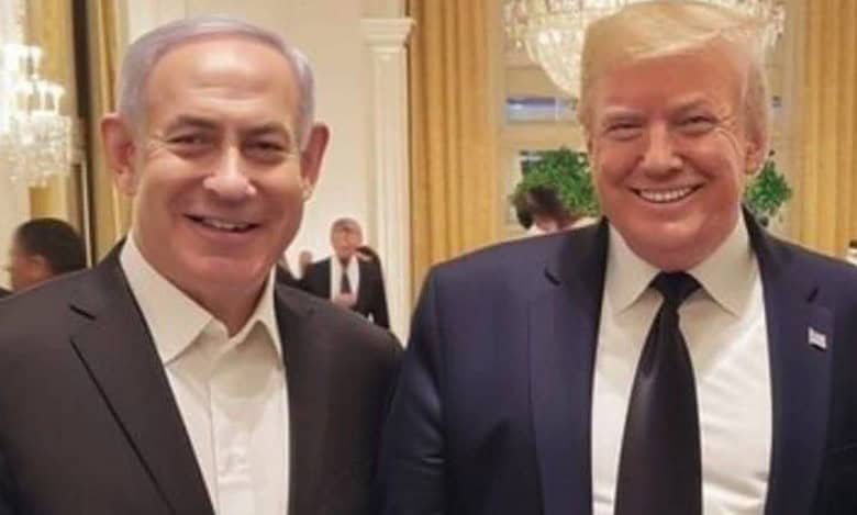 Donald Trump and Benjamin Netanyahu