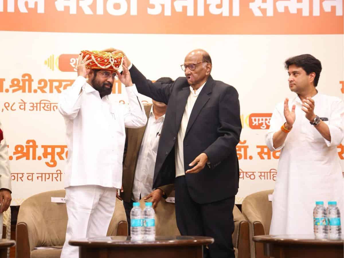 'Political dalali': Maharashtra Shiv Sena (UT) fumes as Pawar felicitates Dy CM Shinde