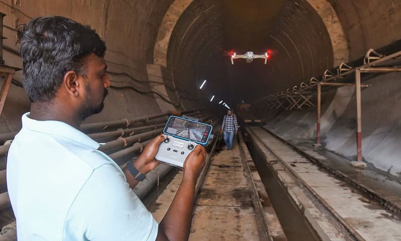 SLBC tunnel roof collapse: Rescuers reach accident spot, unable to locate trapped
