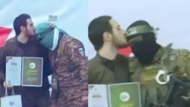 Freed Israeli Hostage Kisses Forehead Of Hamas