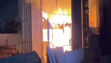 Fire breaks out at timber depot in Hyderabad's Karmanghat