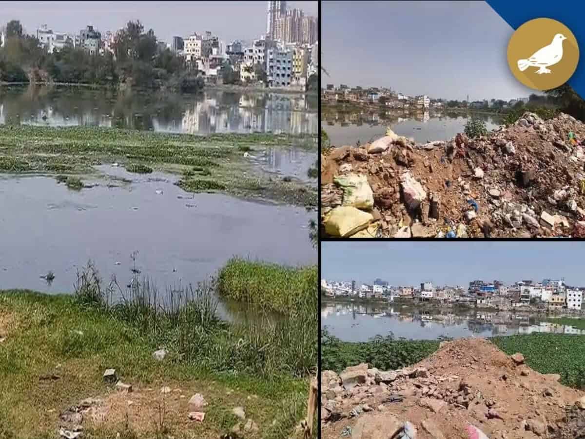 Hyderabad’s Shah Hatim Lake near Golconda on verge of disappearance