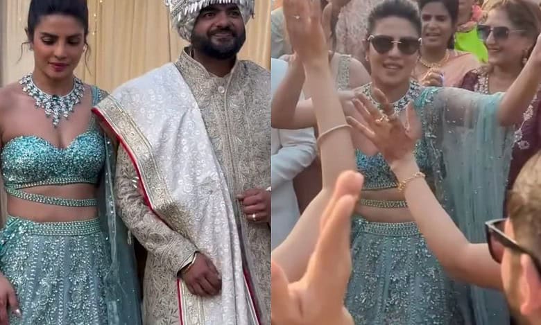 Priyanka Chopra stuns in heavy-embellished lehenga at brother’s wedding