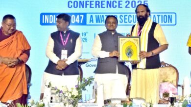 Telangana irrigation minister during the conference on water in Udaipur.