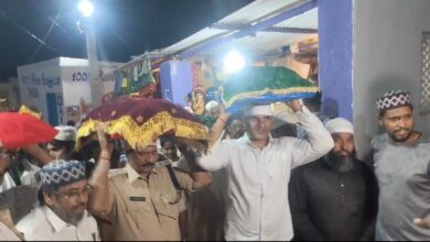 Pahadishareef Dargah during the Sandal offering by the police.