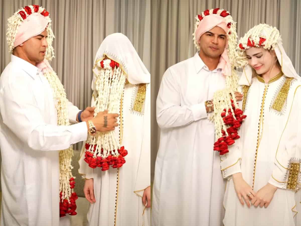 Sahil Khan gets married in Nikah after Christian wedding. Watch