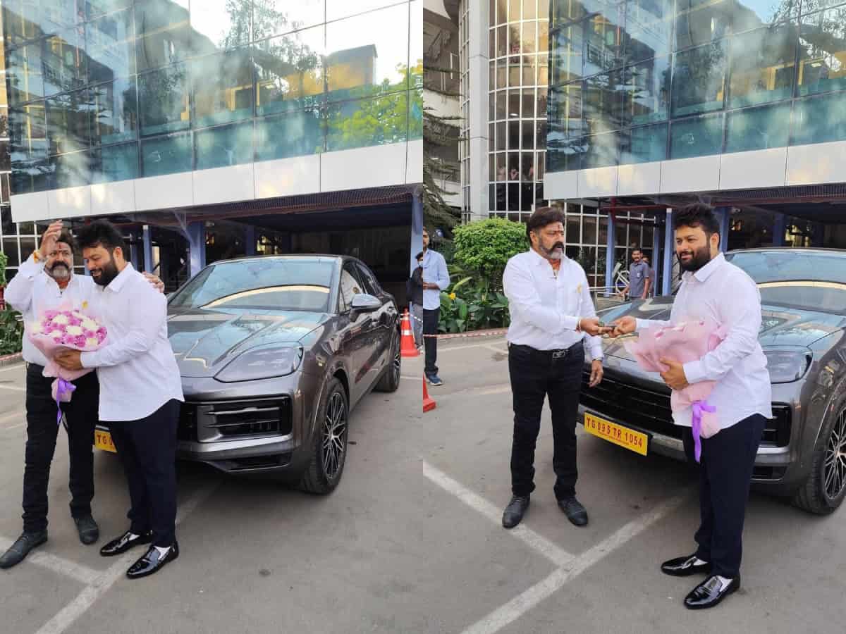 Balakrishna gifts Rs 2 crore Porsche to music director Thaman