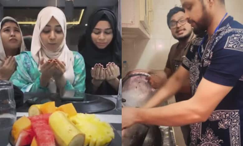 split image of some content creators who sparked some criticism for their ramadan videos