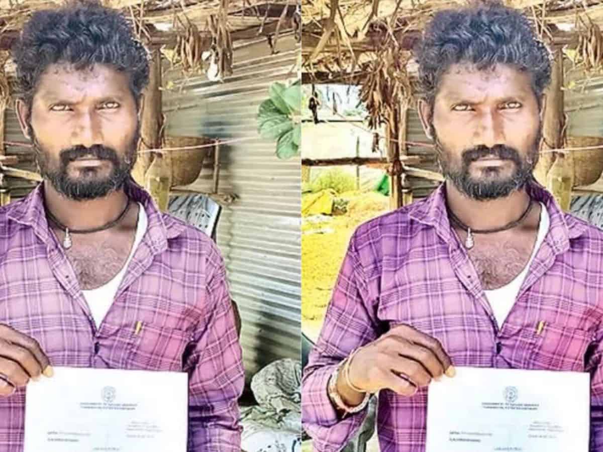 Daily-wage earner from Bhadradri Kothagudem district gets notice asking him to pay GST of Rs 22.86 lakh from commercial taxes office in Vijayawada.