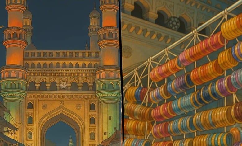 Ghibli style Charminar artwork leaves the internet in awe