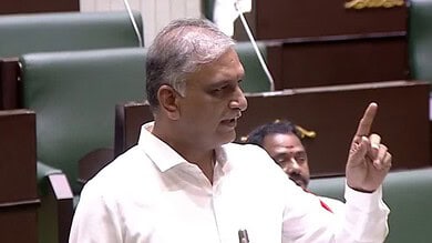 Siddipet MLA T Harish Rao terms Congress' rule as 'most disastrous' and state budget as 'most disappointing' in his speech in the assembly on Friday, March 21.
