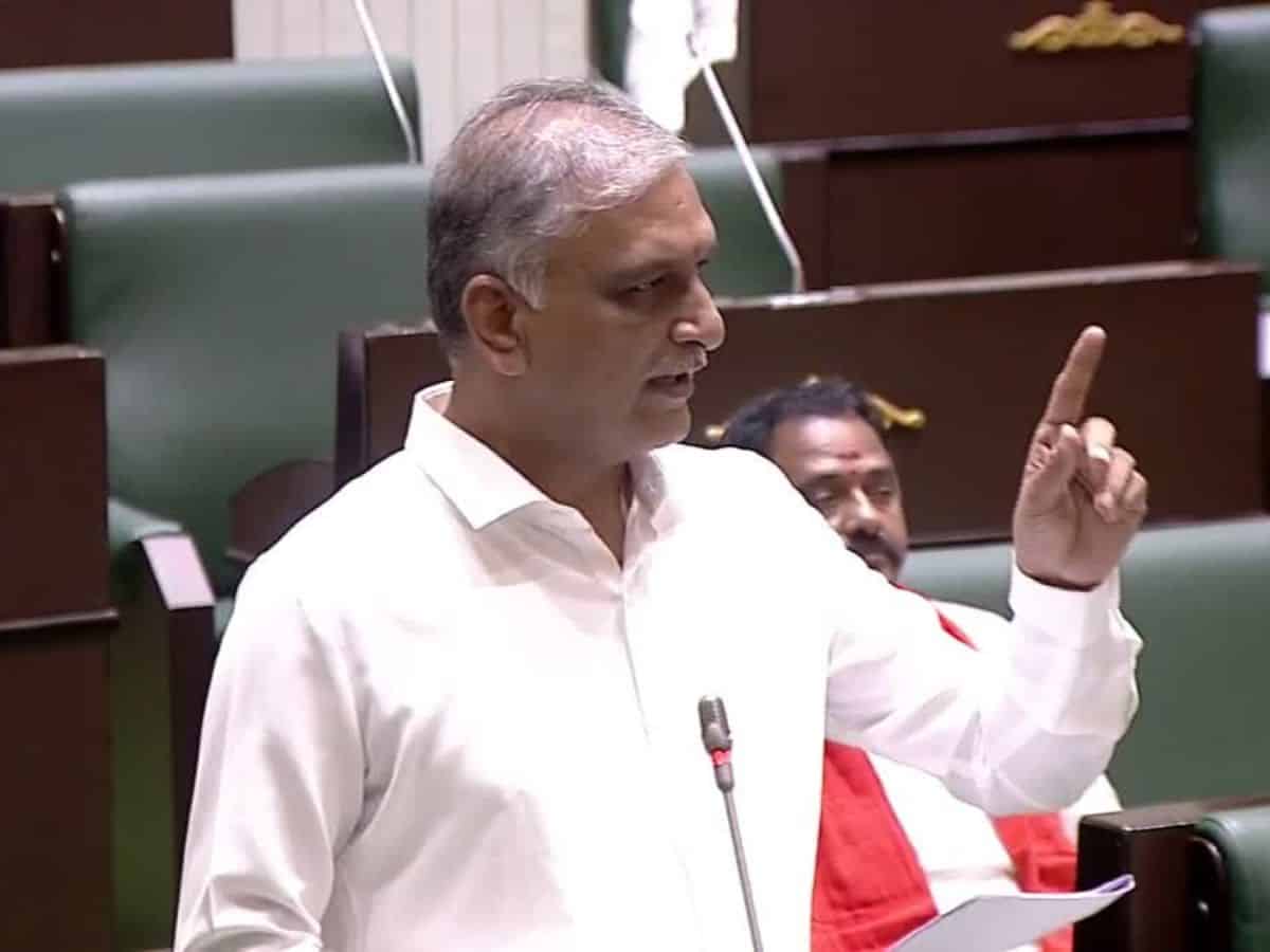 Siddipet MLA T Harish Rao terms Congress' rule as 'most disastrous' and state budget as 'most disappointing' in his speech in the assembly on Friday, March 21.