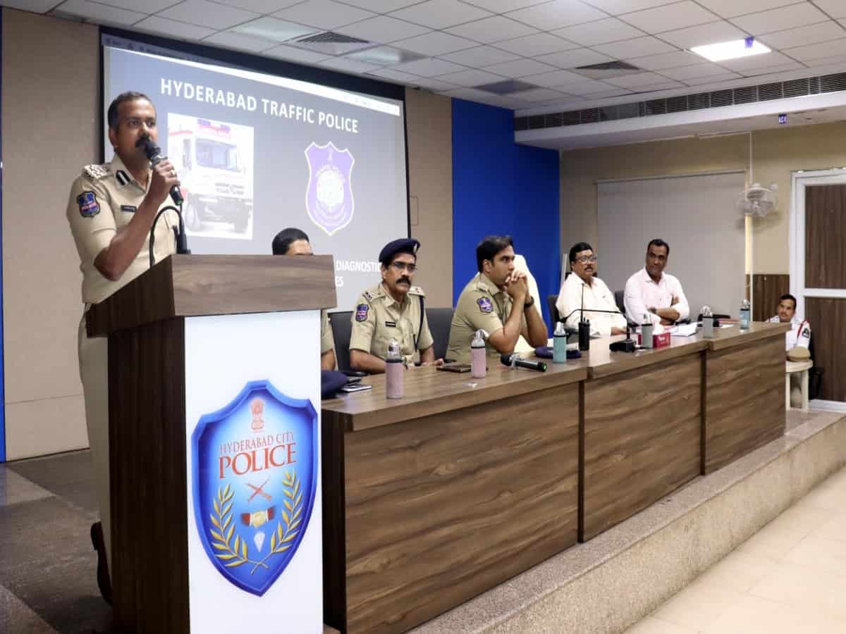 Hyderabad traffic police conducts awareness session on ambulance misuse