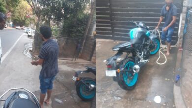 Hyderabad resident uses drinking water to wash bike, fined Rs 1000