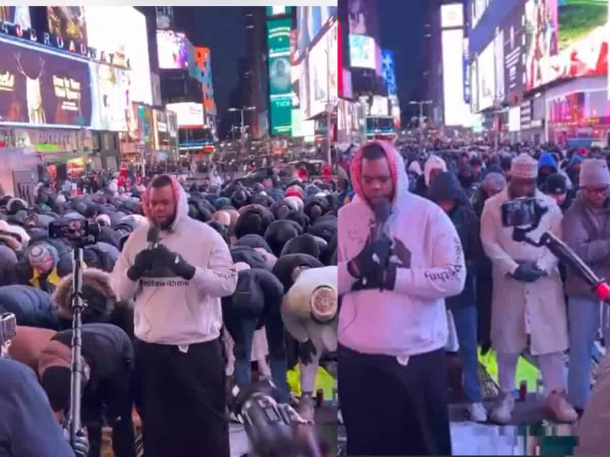 Times Square hosts Taraweeh prayers