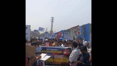 Bachupally residents protest over chemical smell