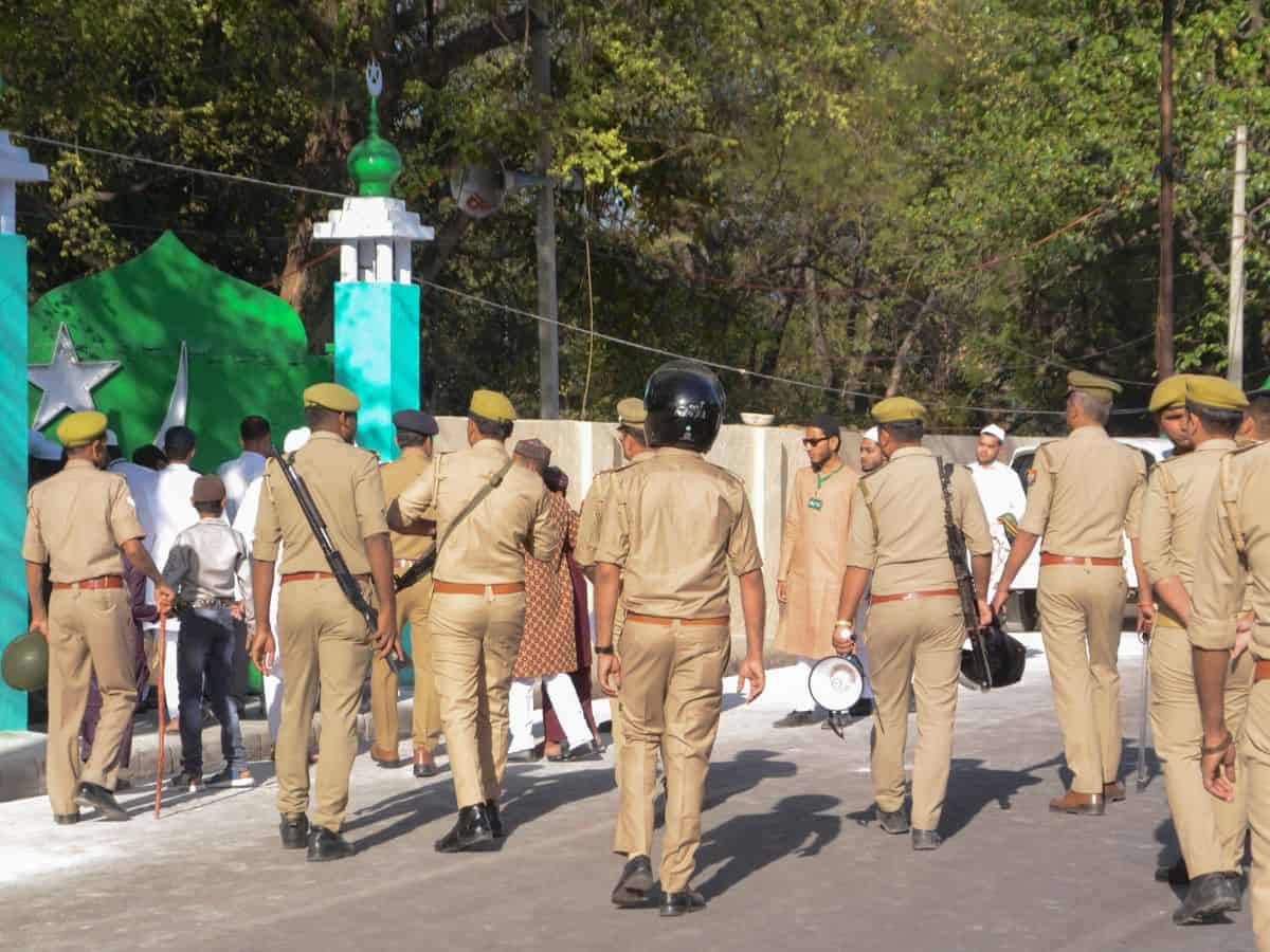 Black armbands, AI drones: Eid largely joyous in Uttar Pradesh