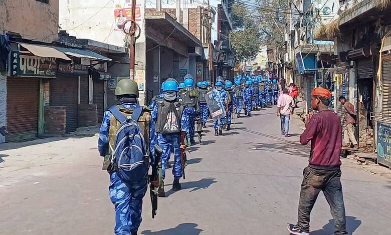 Tight security in Sambhal